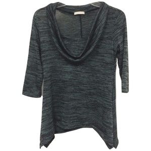 😀 3 for $20 NEW Black Blue Cowl Neck Sweater Top